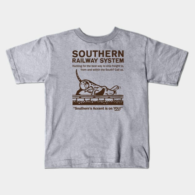 Southern Railway System Kids T-Shirt by BUNNY ROBBER GRPC